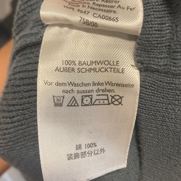 Eddie Bauer Sweater Mens L Blue Gray Stripe Pullover Crewneck - Picture 4 of 8